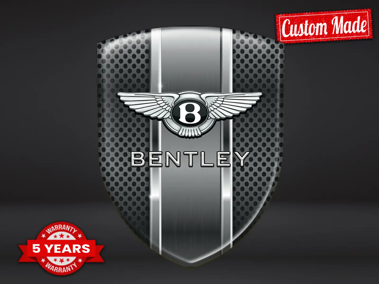 Bentley Calcomanía Auto Autoadhesiva Acabado Exclusivo Cúpula